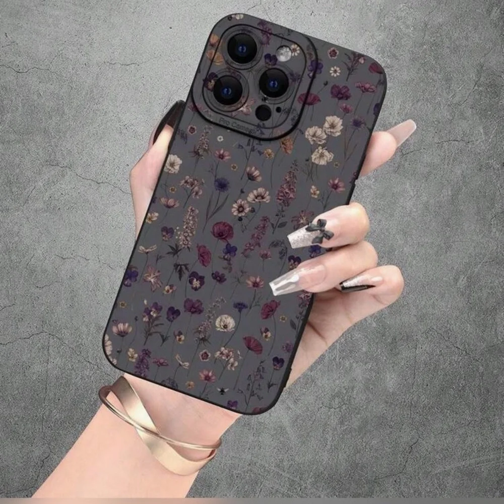 iPhone 12 Pro Max - Elegant Floral Gray Phone Case